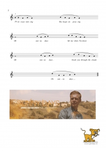Bladmuziek/sheet music Sunny Days - Armin van Buuren feat. Josh Cumbee